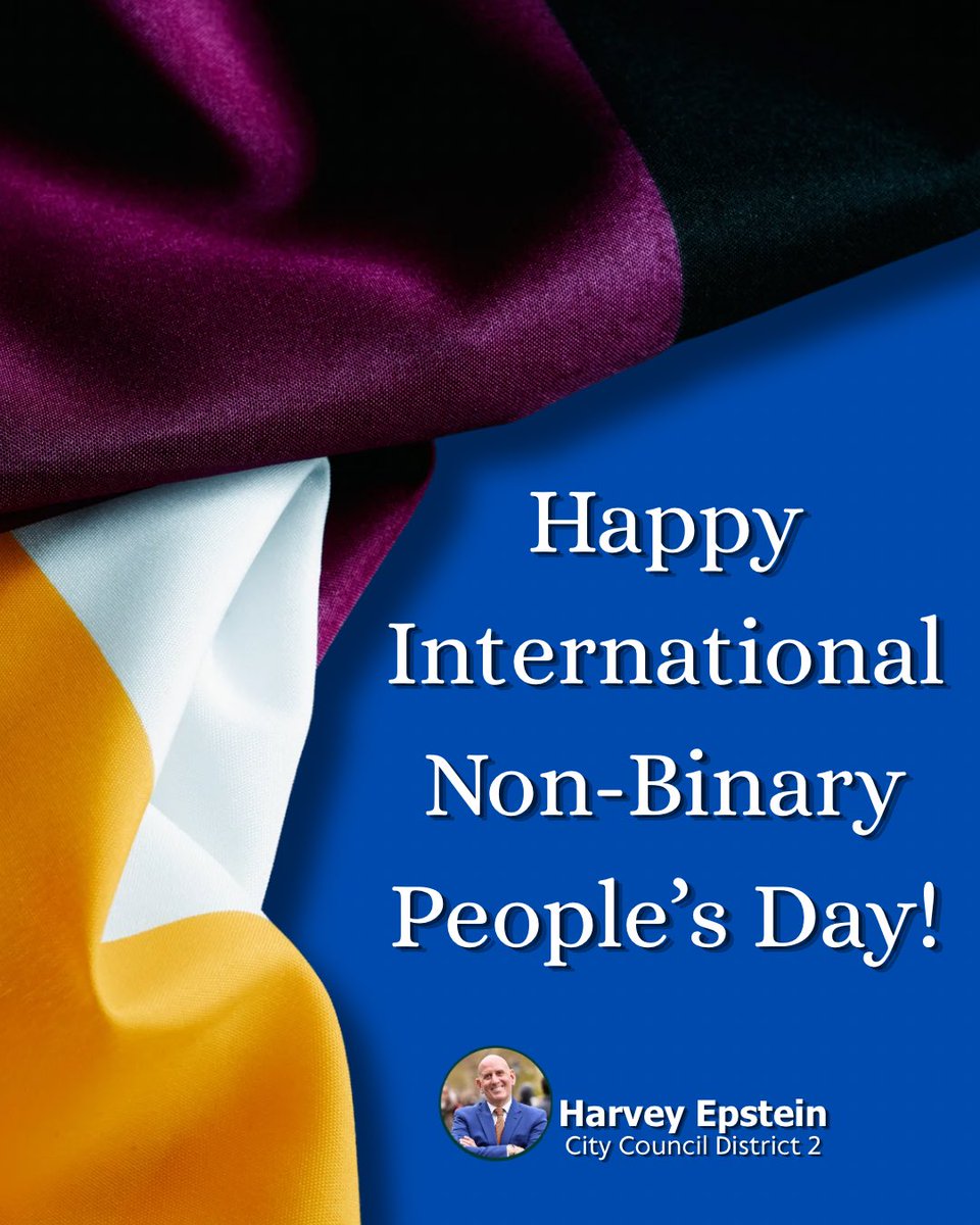 HarveyforNY's tweet photo. It’s #InternationalNonBinaryPeoplesDay! Your existence is worthy of celebration and exactly as it should be. Whether you are out to the world or just to yourself, you are valid. https://t.co/oCJxVNbKM2
