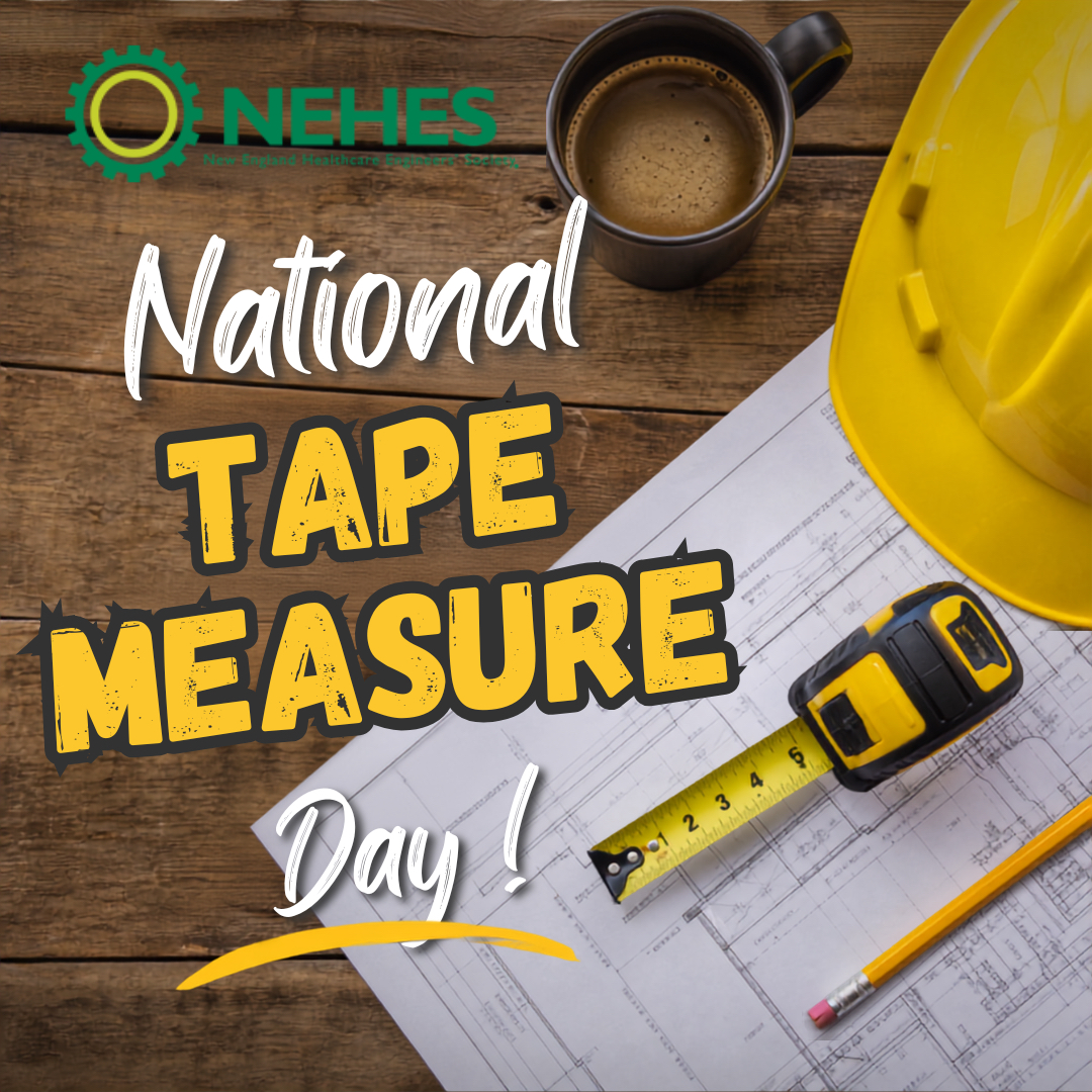 NE_HES's tweet photo. How many tape measures do you think are in active use across New England's hospitals right now? More than you'd guess. National Tape Measure Day (Today) is a nod to the unglamorous tool that keeps clearances, corridors, and code compliance honest. https://t.co/ias3thf7Ua