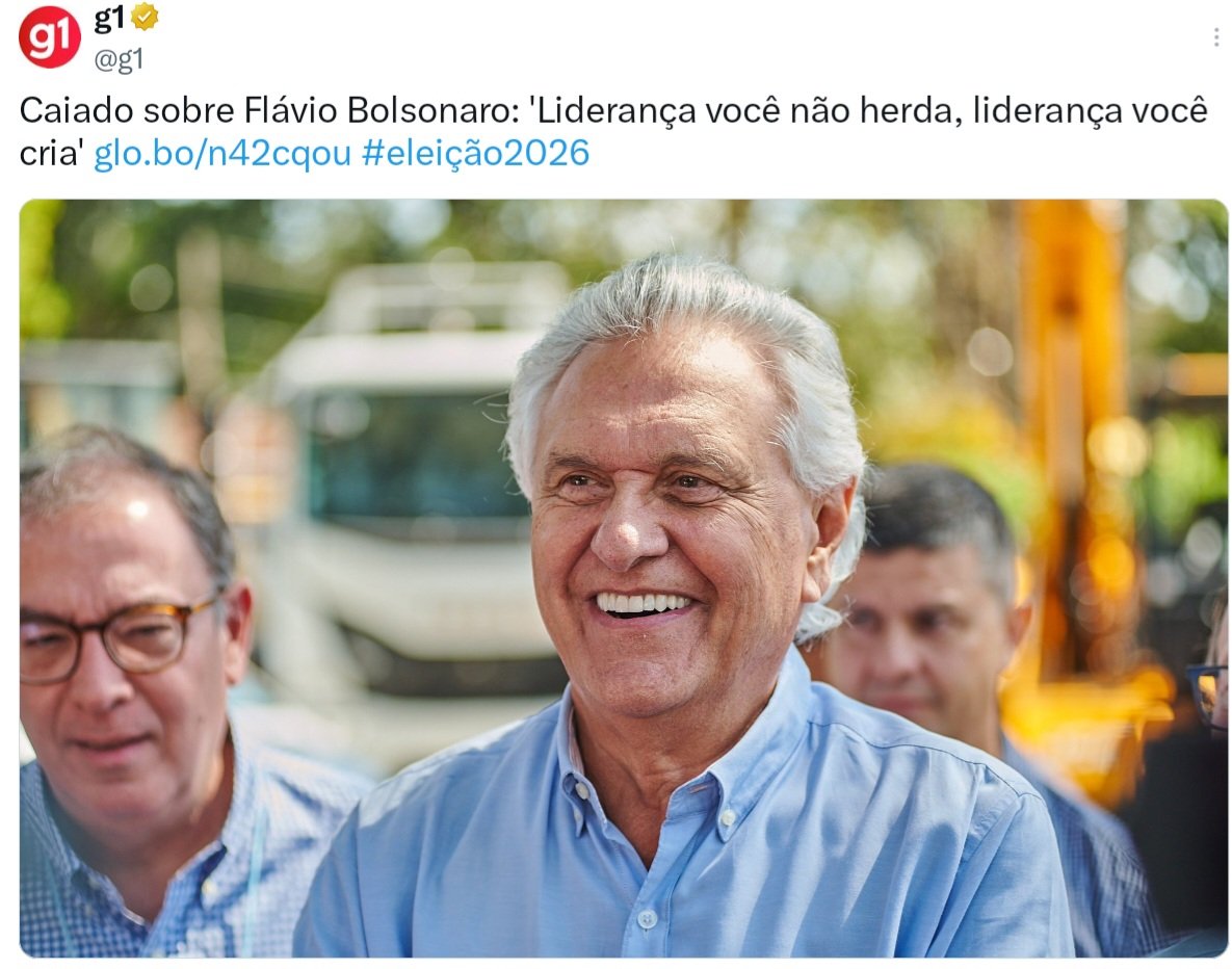 freu_rodrigues's tweet photo. Ronaldo Caiado velho na idade, velho na política não herdou e nem criou liderança! https://t.co/aGrUCTr99f