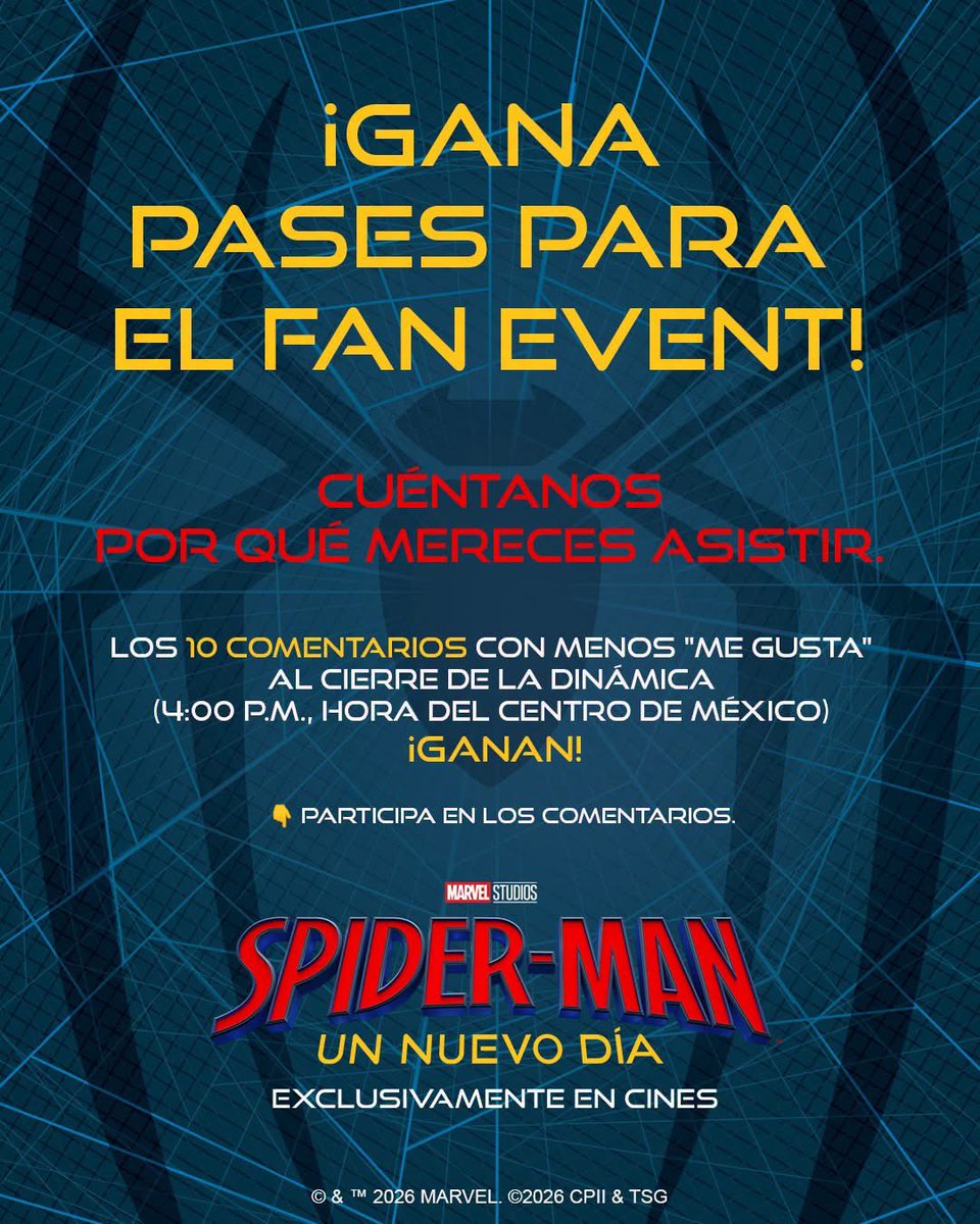 JenyGeek's tweet photo. Córranle a participar en Facebook https://t.co/tBMvWj1vUU
🕷️❤️🕸️🤘🏻😝 #spiderman #marvel #tomholland #fanevent #cdmx https://t.co/2HTddFy9QE