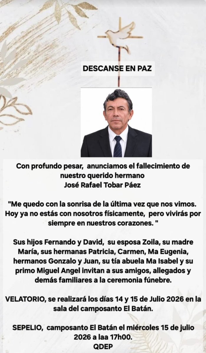 patocamachoup's tweet photo. Se adelantó un amigo, #MacGiver; mi sentimiento de solidaridad a su familia y a la comunidad de #Calderon. Nos deja un enorme vacío con su filosofía cotidiana y conocimientos sin igual https://t.co/EV40EumOJq