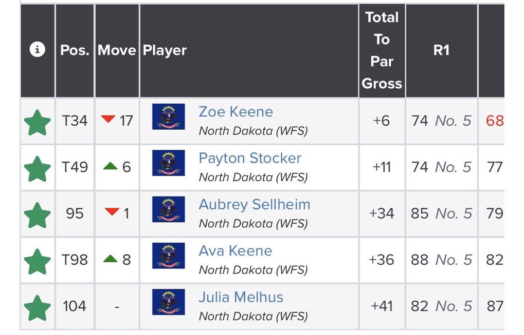 Sheyenne Mustangs Golf tweet media