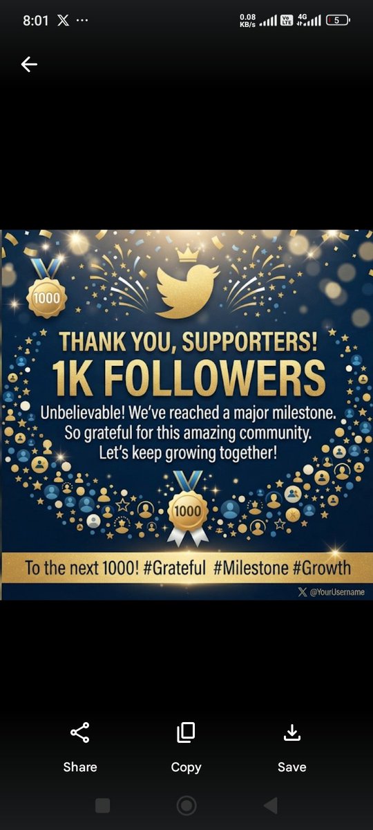 holy4618's tweet photo. Thank you all for the support 🙏 

1k followers done ✅ 

2k to go 

I appreciate you all and pledge to keep following back https://t.co/RLhORGhywk