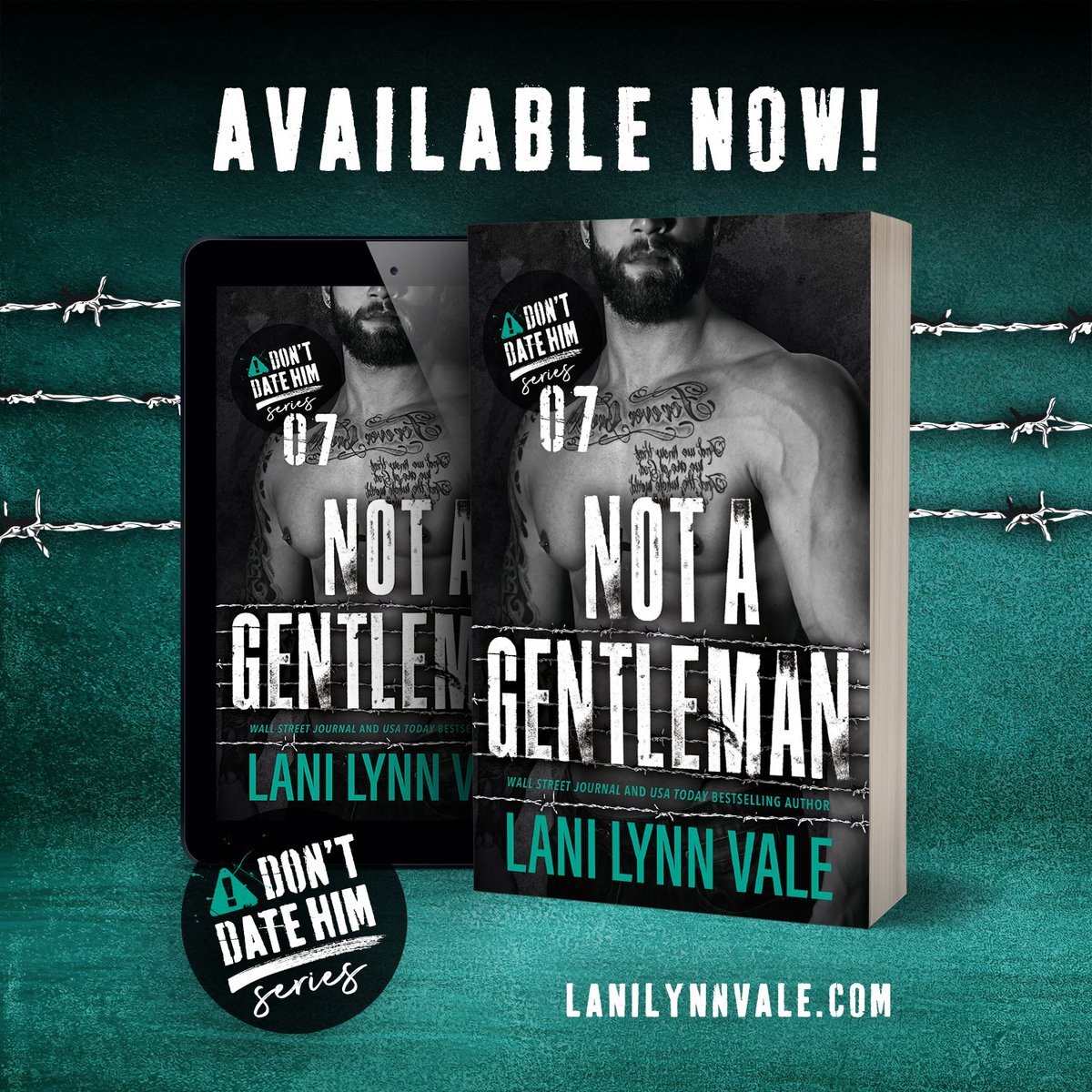 Snsbah's tweet photo. NOW LIVE! “This author is so versatile no matter what she writes, it's fantastic.” Not a Gentleman by Lani Lynn Vale #DontDateHimSeries https://t.co/vBmo4UN4xq https://t.co/eYgyOrHwTX