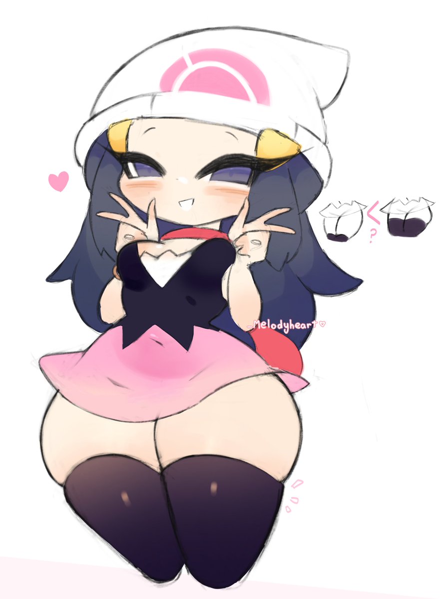 _Melodyheart's tweet photo. Dawn sfw pokè doodle ♡🌟 https://t.co/xATKMrFA1f