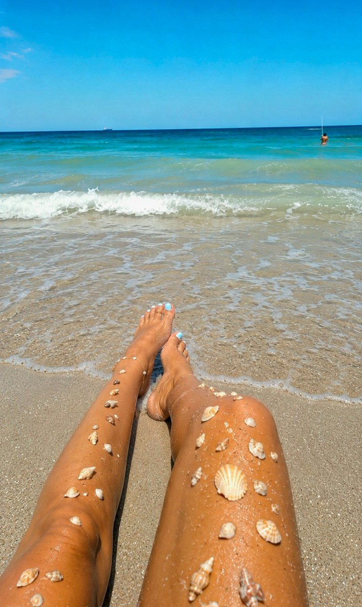simplyashb's tweet photo. Mermaid vibes 🐚✨️🧜‍♀️👣💦☀️ https://t.co/dpRGmeMANf