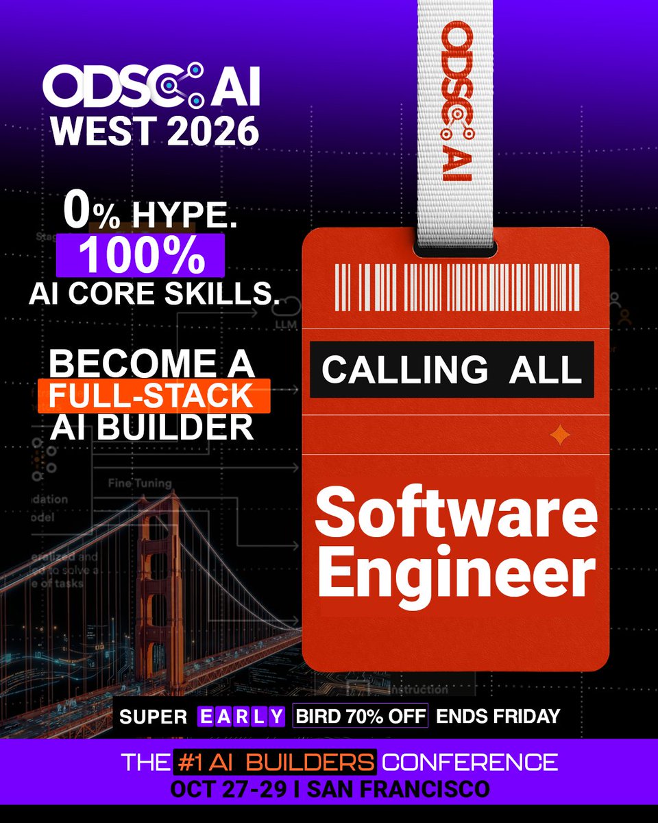 ODSC (Open Data Science Conference) AI tweet media