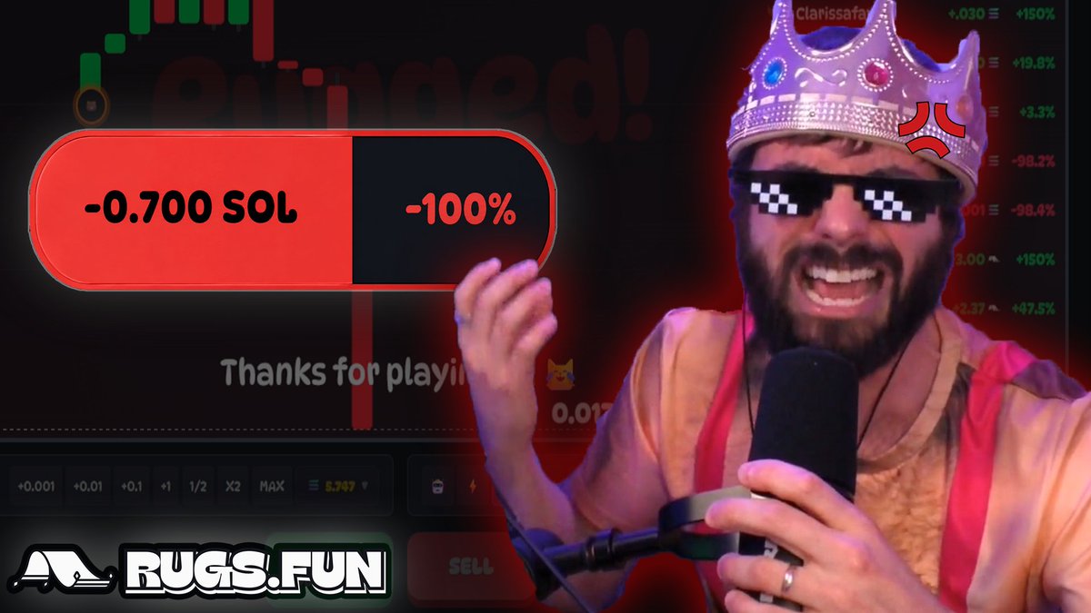 RugsDotFunX's tweet photo. 🚨 NEW YOUTUBE VIDEO IS OUT! 🚨

Streamer Battles | lose balance = 2 minute speech 🗣️

Like, RT &amp; Subscribe (Video below) 👇 https://t.co/yBBXKa1e7i