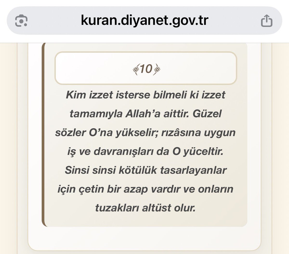 cakiroglu44's tweet photo. @drkerem Diyanetin sayfasından Fatr 10’ ncu ayetin meali aşağıda. 
Saf haliyle!
Kafanıza göre Ekleme çıkarma yapmayın.!
Gelen cuma mesajlarından kopyala yapıştır da yapmayın.!
Okuyun da öğrenin.!👇 https://t.co/wWKBdKA3LY