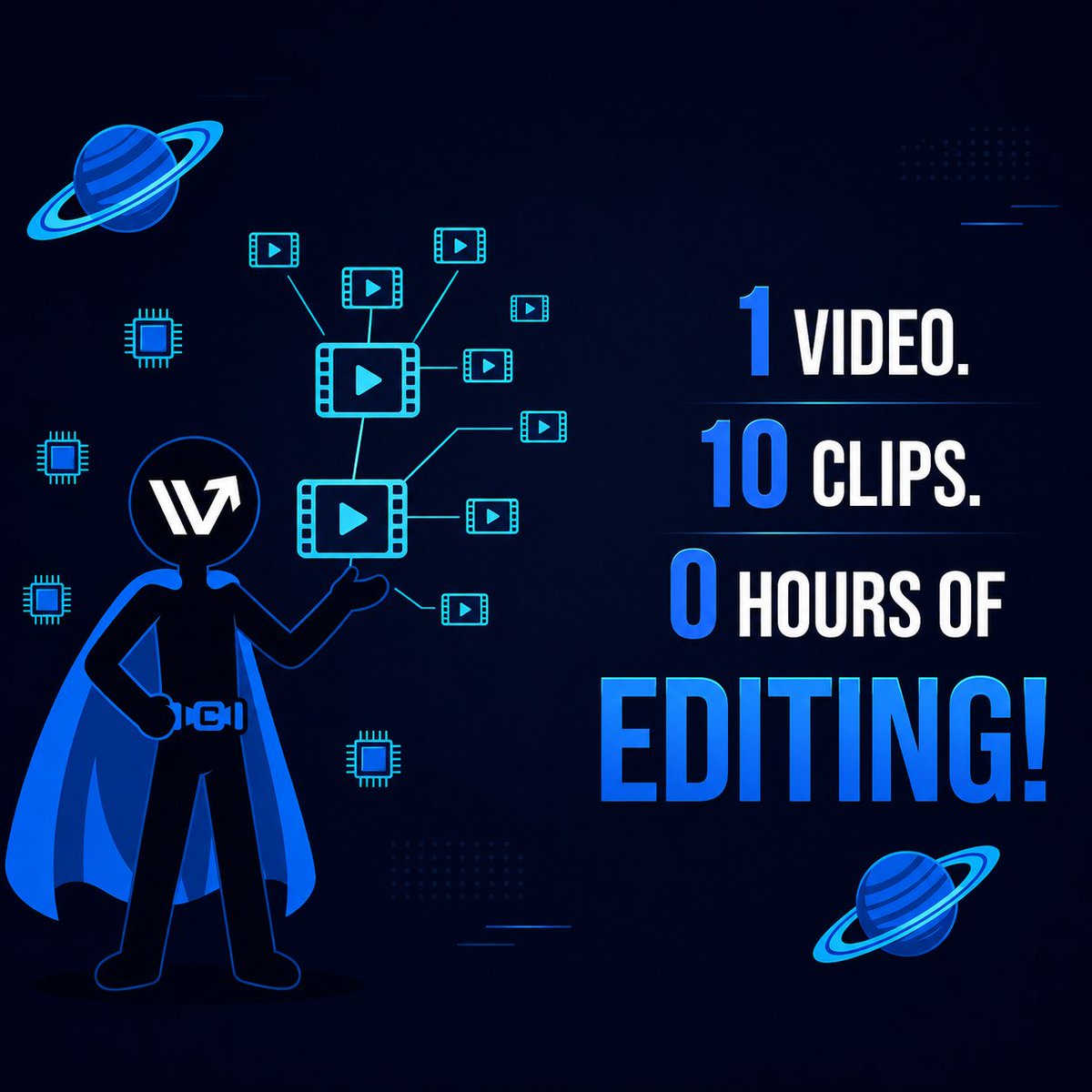 weshipz_'s tweet photo. One of the automations our team has actually built:

Long video in → 10 short clips out. Fully automated. Zero manual editing.

Here's how it works 🧵👇 https://t.co/t5WstTAvmk