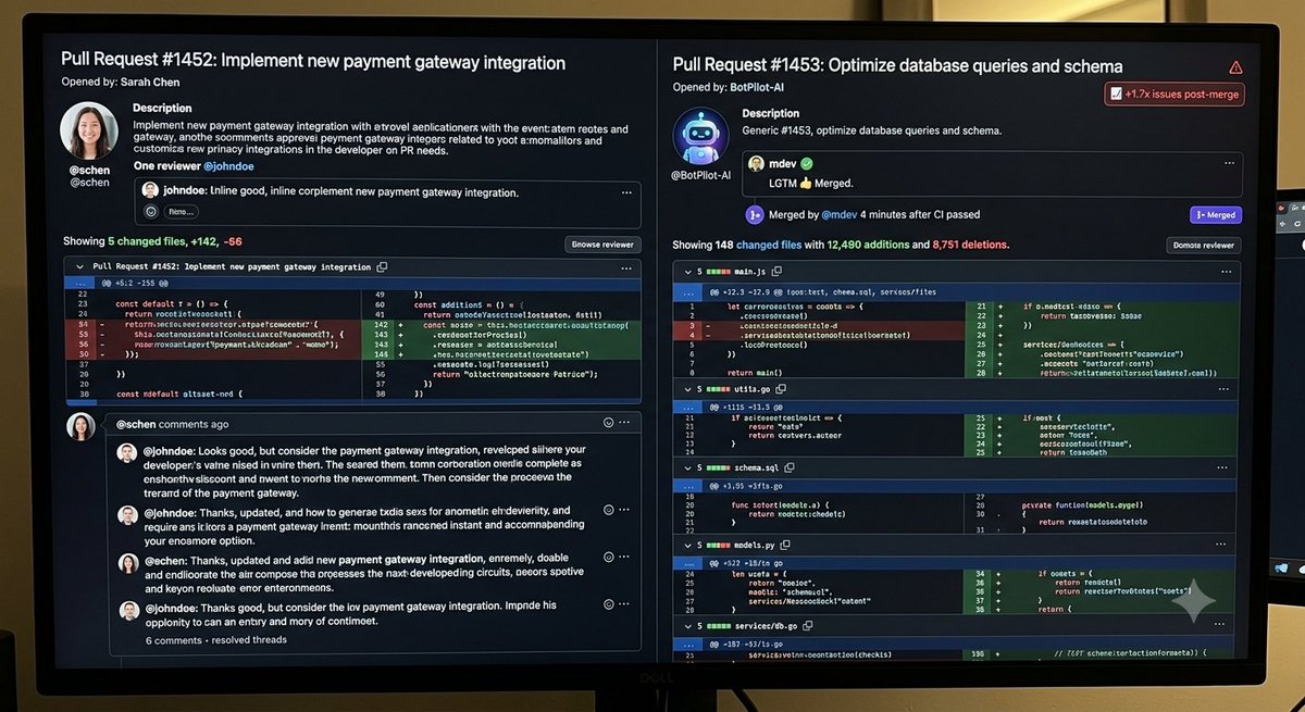 hackernoon's tweet photo. 22% of merged code is now AI-authored. Researchers are measuring agent PRs the same way they measure human ones. The question is can you govern it.
#aigovernance #aicodequality...Show more https://t.co/nN8BkSylmW