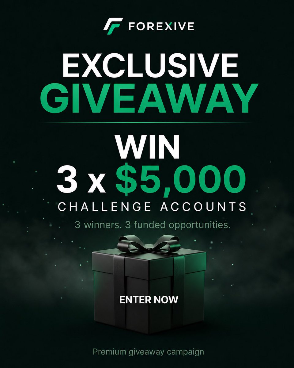 RondoFx's tweet photo. Prop account giveaway.

I’m giving out 3 FOREXIVE $5k accounts to support a few traders who are ready to take the next step.

To enter:
- Follow @forexive 
- Like, comment and retweet
- Join and remain in @forexive discord channel
- Follow @JoshuaJ0HN @MusklesSama @Abasiekeme_umoh and @prodby_strabz 

That’s all.
Good luck to everyone. 🀄️
Winners will be announced in 72hours.