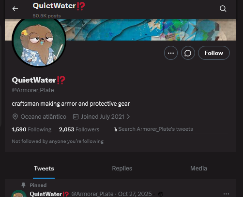 QuietWater de verdade tweet media