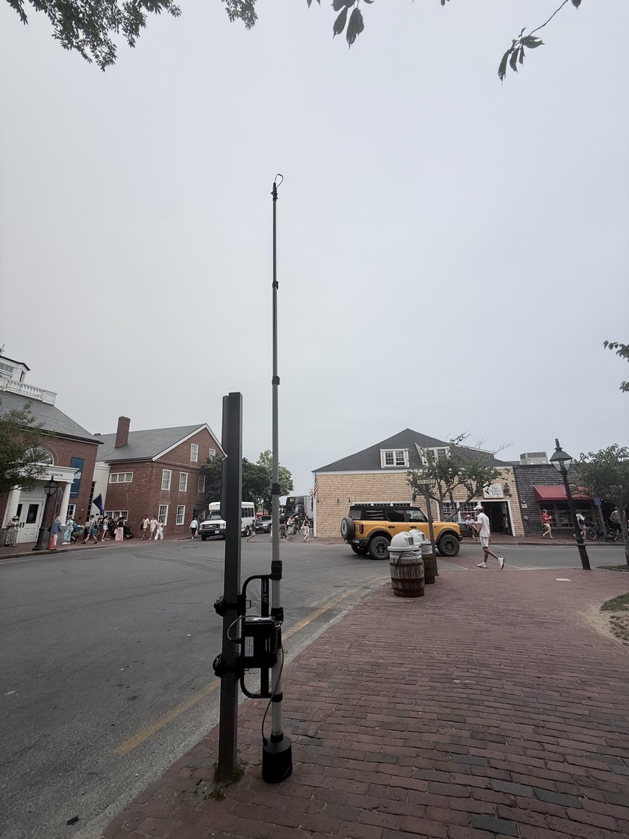 TownofNantucket's tweet photo. 📹 Heads up, downtown!

These 8 temporary cameras are recording traffic movements over a 48-hour period to help us understand how vehicles and people use the area. The data will inform Phase 2 of the Easy Street Resilience Project.
 
The cameras come down Thursday morning. https://t.co/sC5G8CtXay