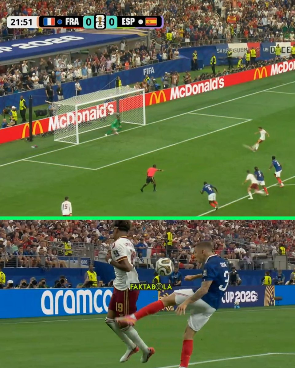 FaktaSepakbola's tweet photo. 22' GOAL! Penalty Mikel Oyarzabal. Setelah Lamine Yamal ditendang Digne di dalam kotak penalti https://t.co/LdZ8BVcn1y