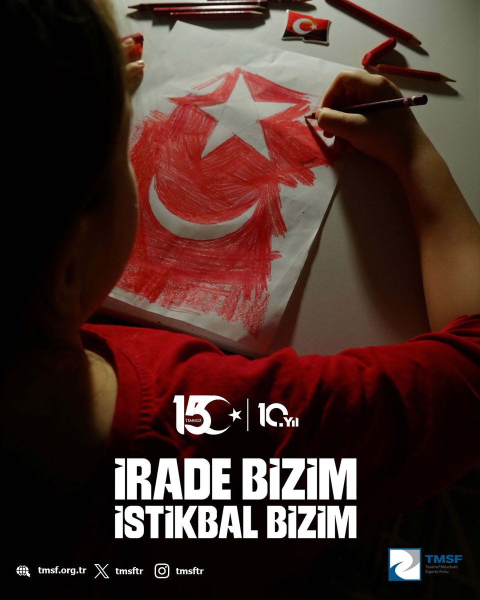 tmsftr's tweet photo. Aziz milletimizin inancı ve cesaretiyle bertaraf edilen #15Temmuz darbe girişiminin 10. Yıl dönümünde şehit ve gazilerimizi saygıyla anıyoruz.  

İrade Bizim Zafer Bizim https://t.co/rOhV5ajlVv