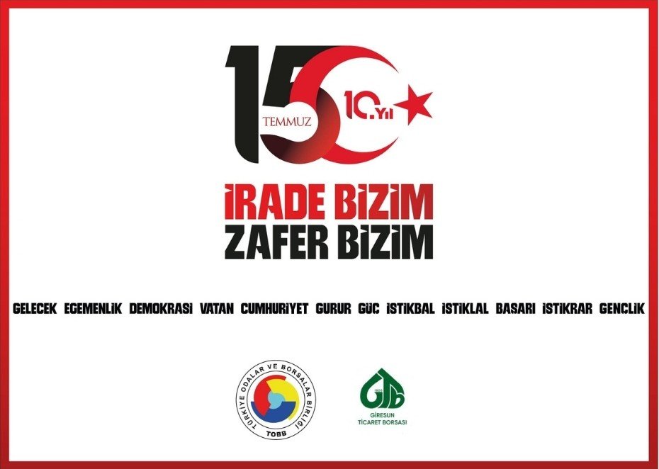 giresuntb's tweet photo. Demokrasimize, vatanımıza şahip çıkan yüce milletimize teşekkür ederiz.
Sehitlerimizi rahmetle,
Gazilerimizi minnetle anıyoruz. https://t.co/wCdUD0R7fM