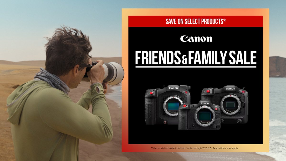 CanonUSApro's tweet photo. Bring your vision to life! Shop and save on select Cinema EOS products: https://t.co/TLA8GtTsGu 📷 📹 https://t.co/rtdaV4MjyP
