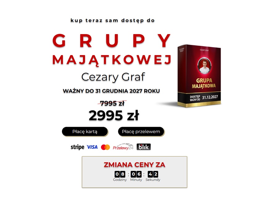CezaryGraf's tweet photo. Zapraszam w październiku 2026 na ZJAZD MAJĄTKOWY do 🇹🇷 Stambułu oraz do GRUPY MAJĄTKOWEJ Cezary Graf

W grupie jest już 317 osób  

Szczegóły, korzyści oraz zasady przedstawione są na stronie internetowej https://t.co/FSZgCOSGpW

Trwają ostatnie GODZINY sprzedaży biletów na zjazd majątkowy oraz dostępów do grupy majątkowej w obecnych cenach

Szczegóły na stronie https://t.co/FSZgCOSGpW

Myślcie mądrze o swoich pieniądzach 

Cezary Graf Office

Doradztwo Majątkowe ☼ c e z a r y g r a f . c o m

#zjazd #grupa