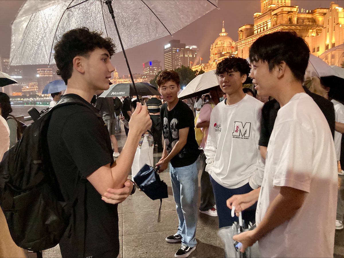RegisHighSchool's tweet photo. Fifteen Regians went on an immersion trip to China last month, visiting Shanghai, Hangzhou, Jinhua, Nanjing, and Suzhou. Joined by students from Dominican Academy, the group took part in various cultural and educational experiences. https://t.co/3pljEQC7Dm