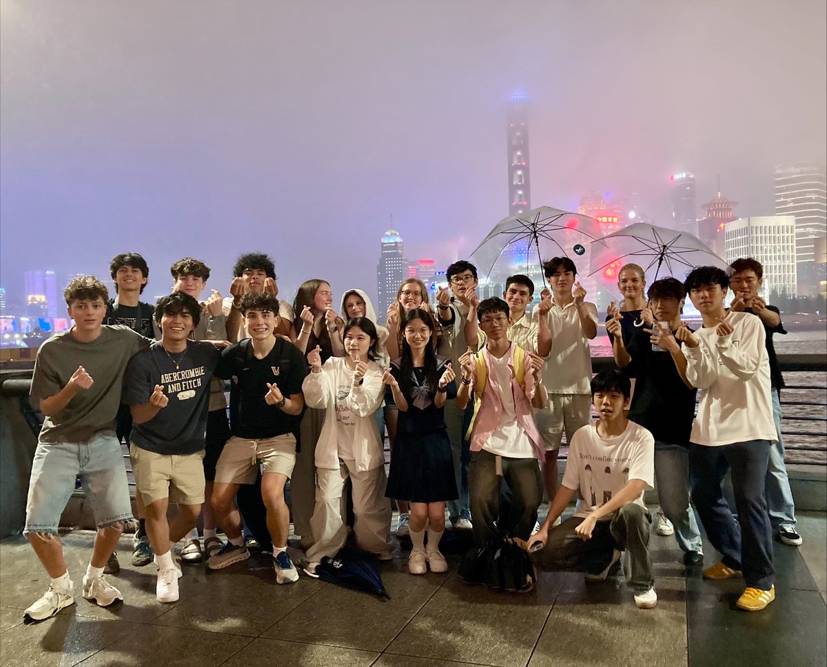 RegisHighSchool's tweet photo. Fifteen Regians went on an immersion trip to China last month, visiting Shanghai, Hangzhou, Jinhua, Nanjing, and Suzhou. Joined by students from Dominican Academy, the group took part in various cultural and educational experiences. https://t.co/3pljEQC7Dm