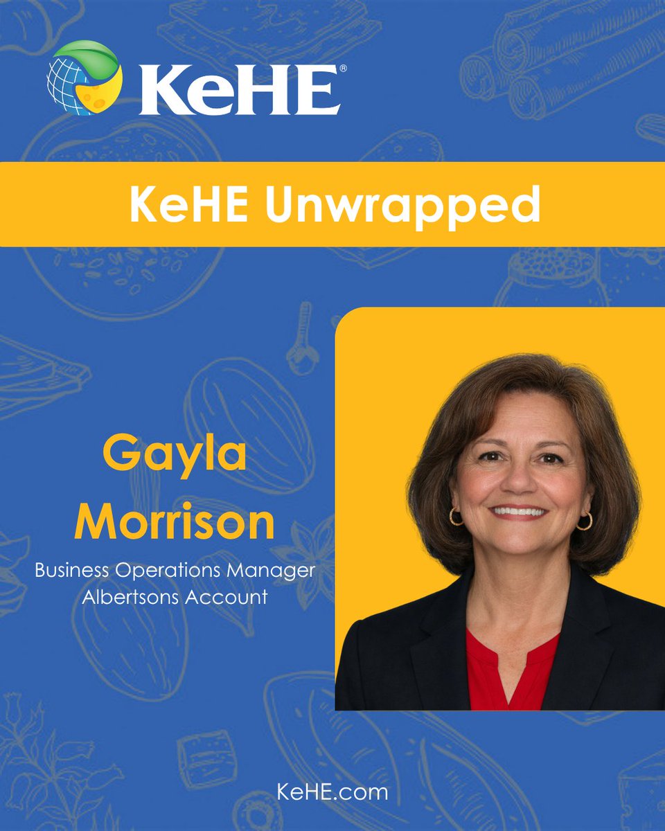 KeHEUS's tweet photo. Gayla Morrison’s 15 years at KeHE have been shaped by one thing again and again: collaboration.

✨ Read Gayla’s story: https://t.co/SWHBVjfINC

#KeHEUnwrapped #TeamKeHE #KeHECulture #Leadership #Collaboration https://t.co/7p9XohrhIP