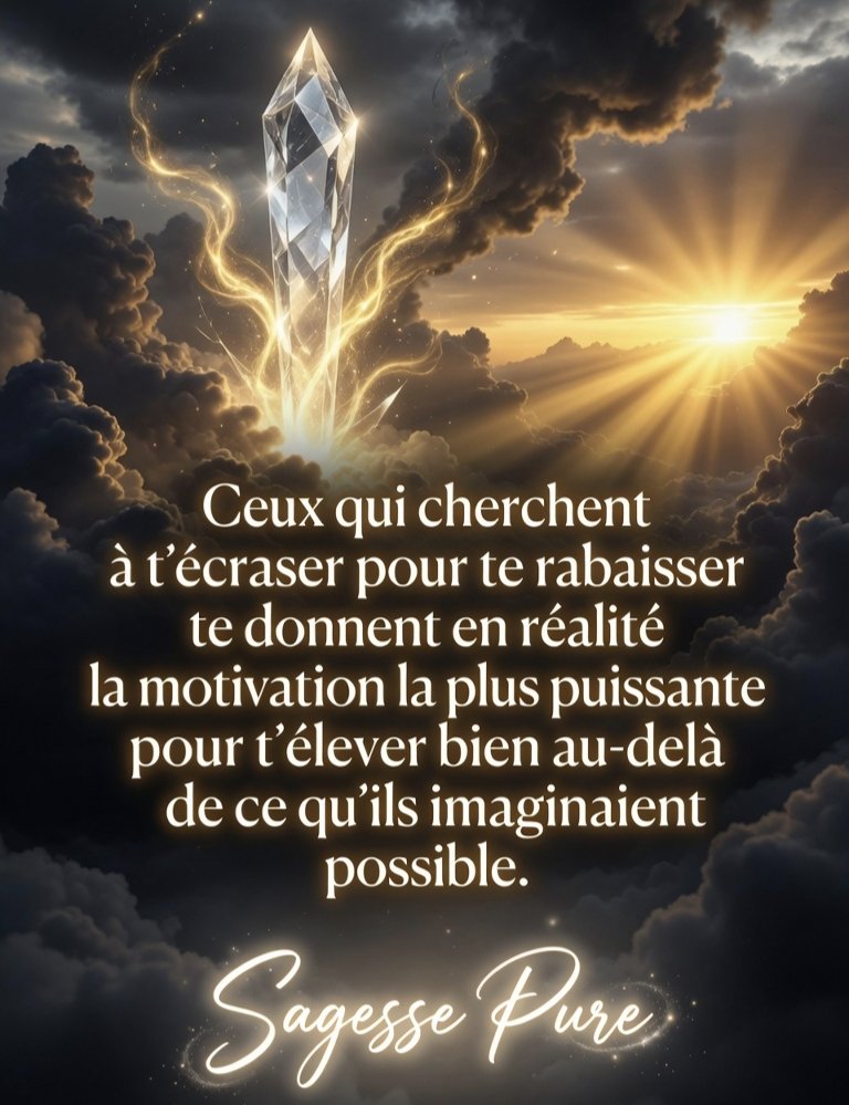 csibon27's tweet photo. 🥰😇
Ceux qui cherchent à t'écraser pour te rabaisser te donne en réalité la motivation la plus puissante pour t'élever bien au-delà de ce qu'ils imaginaient possible.

Bonne nuit à tous ✨ https://t.co/pY1LasAgtK