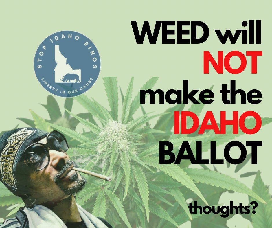 stopidahorinos's tweet photo. 🚨 Idaho WON’T be voting on medical cannabis this November.

Organizers say they submitted roughly 150,000 signatures from all 44 counties, but the state says only 58,024 were county-certified. The initiative also only met the 6% signature requirement in 13 legislative districts—Idaho law requires 18.

The Secretary of State also cited concerns involving petition circulators, residency requirements, missing required language, and signatures tied to individuals no longer on voter rolls.

🪦Additionally, a county also transmitted a petition sheet containing a signature attributed to a person whose voter record reflected that the person had died in 2021.

🍃How would you have voted for medical cannabis in Idaho?