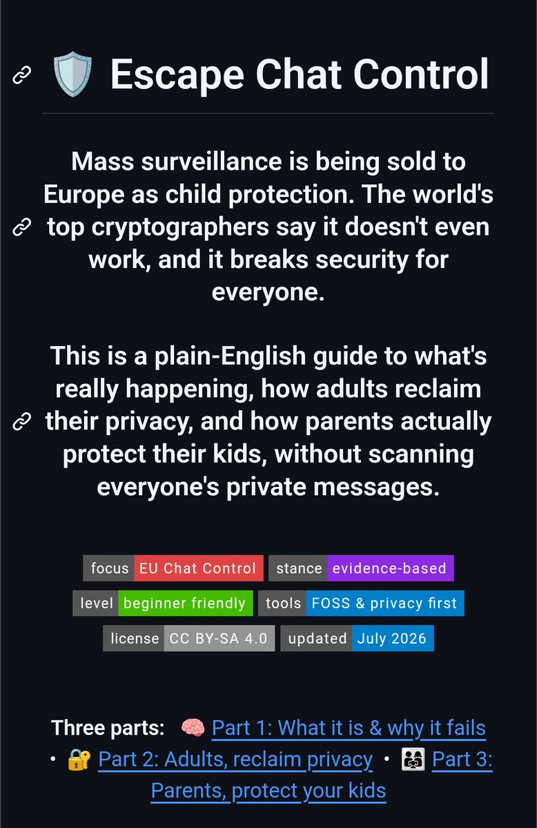 Labyrinthusian's tweet photo. Since EU #chatcontrol has been passed, paving a way forward into a dark dystopian future. We need more awareness but more importantly, online safety for children IS in fact an issue that PARENTS need to solve. And I will show you the tools how. 🧵 https://t.co/JxnTrfCC0Y
