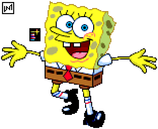 TheLNLupin's tweet photo. who lives in a pineapple and is 40? i never thought id do something different this time around, but hey, it's spongebob's 40th birthday (the day after tom kenny's birthday) so of course, happy birthday SpongeBob! #LNLArt #spongebob https://t.co/TLjjuZpTsb