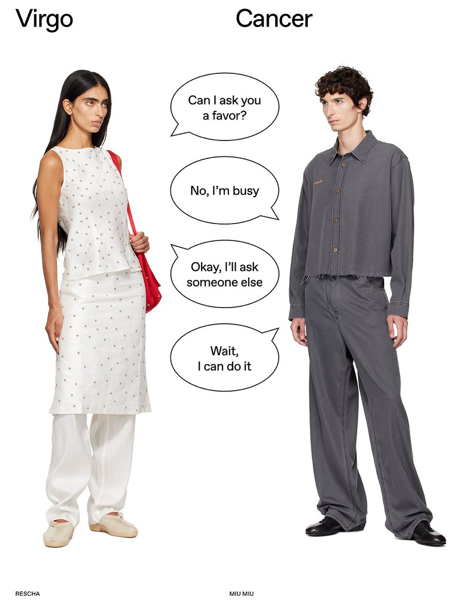 SSENSE's tweet photo. The Cancerian need to be needed. https://t.co/teQdxxEJpI