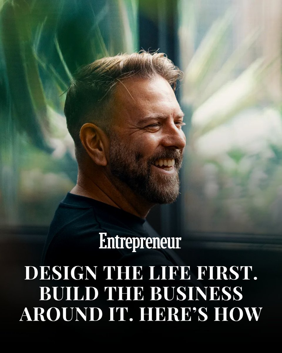 Entrepreneur's tweet photo. Most entrepreneurs start a business because they want freedom. Most of them accidentally build a prison instead.

The logic that traps them is straightforward: once the company hits the right number, once things stabilize, once the team is big enough — then they'll earn the right to step back. That moment rarely arrives. The business just gets more demanding.

The founders who actually build free lives do it in the opposite order. They define the life they want first and build a business model that's forced to support it.

A few of the most practical moves from this framework:
Define your non-negotiable lifestyle milestones before you set revenue targets. Your kid's school events, dinner at home, the ability to disappear for a month — these aren't rewards you earn later. They're design constraints you build around now. Call them your Champagne Moments and let them drive business decisions.

Productize your expertise. If your business requires your specific brain to deliver results, you don't own a business — you own a job with more stress and less job security. Turn what you do into a repeatable system that can run without you.

Hire outcome owners, not task doers. If every small decision still lands on your desk, the people around you are waiting for checklists rather than taking responsibility. The gap between a trapped founder and a free one is almost always about which type of person they hired.

Track profit per founder hour, not just revenue. Making $500,000 a year working 100 hours a week is a bad deal. The metric that actually tells you how free you are is how much value the business generates relative to your personal time investment.

Build toward an exit you never have to take. Having documented SOPs and a business that could run without you isn't about leaving — it's the clearest signal that you've actually built something. That's where freedom lives.

The world doesn't need more burnt-out founders who sacrifice everything for a number on a spreadsheet. It needs more businesses designed around the life the person building them actually wants to live.

Read more: https://t.co/GUgSaEUqQN