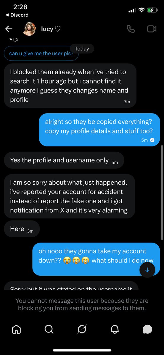 augslut's tweet photo. @jadeanddjo @SWIFTS0S13 the same thing happened to me and i told them where im from.. should i be scared rn? what would they do with that info? https://t.co/rols0nWQCh