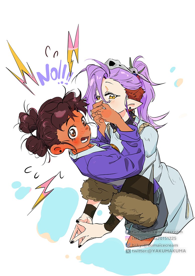 YAKUMAKUMA's tweet photo. No kissing!！ https://t.co/LFKTbwatFR