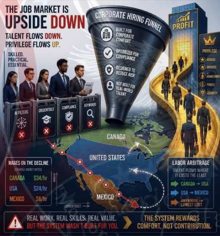 AmericanUpFkX's tweet photo. But here is a something nobody is talking about the current globalist job market. They are hiding it well through a number of trap doors.
#JobMarket #Meritocracy #HiringBias #AIScreening #CredentialInflation #LaborMarket #WorkerPower
#WageSuppression #CorporatePower #LaborArbitrage #globbalists
https://t.co/oTHO6jCVSa