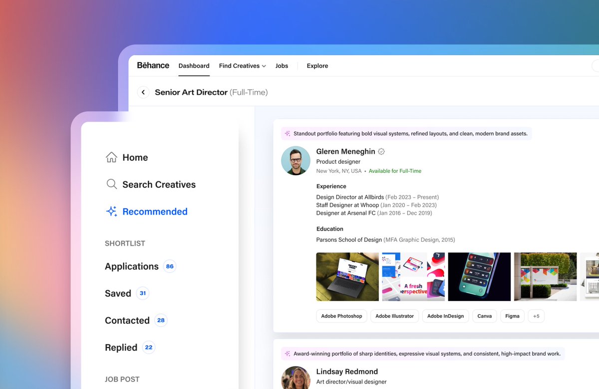 Behance tweet media