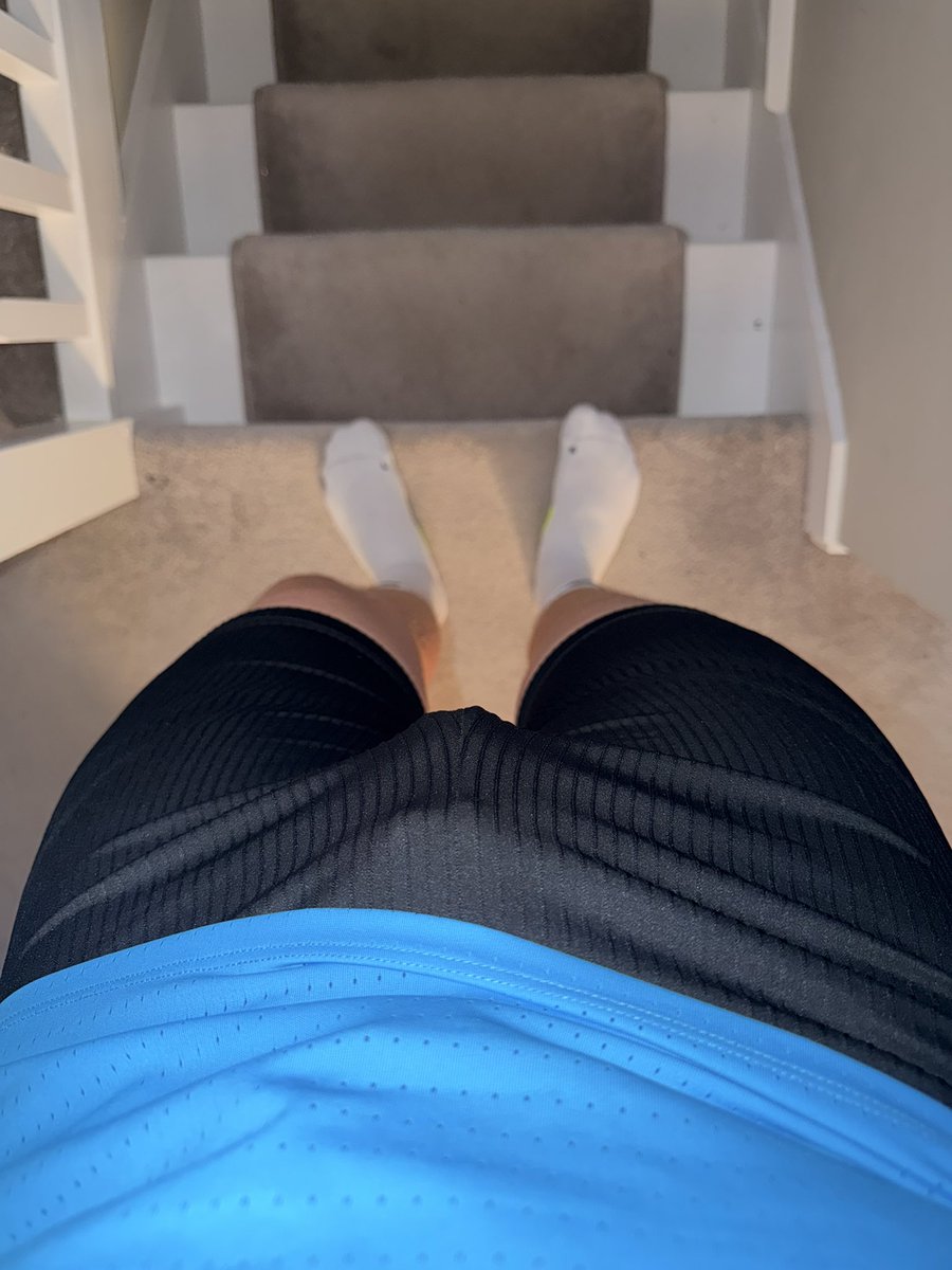 Sub97The's tweet photo. Best part of having a treadmill at home is wearing what I want &amp; having a constant reminder of my @KINK3Ddesigns cage whenever I look down https://t.co/OO1pc3Wk7B