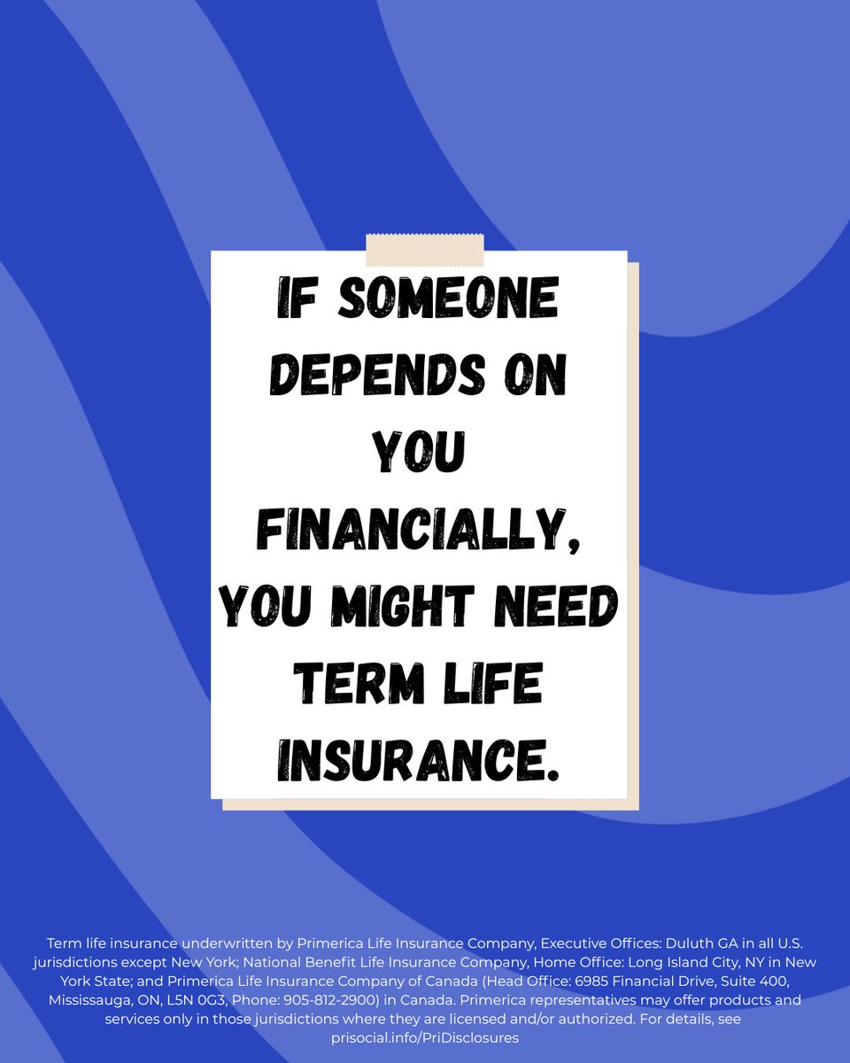 tj0330's tweet photo. I don’t make the rules…. I just say what’s true. If someone depends on you financially, you might need term life insurance.

https://t.co/50NMnAEoJ2 https://t.co/hxTGLClEBt