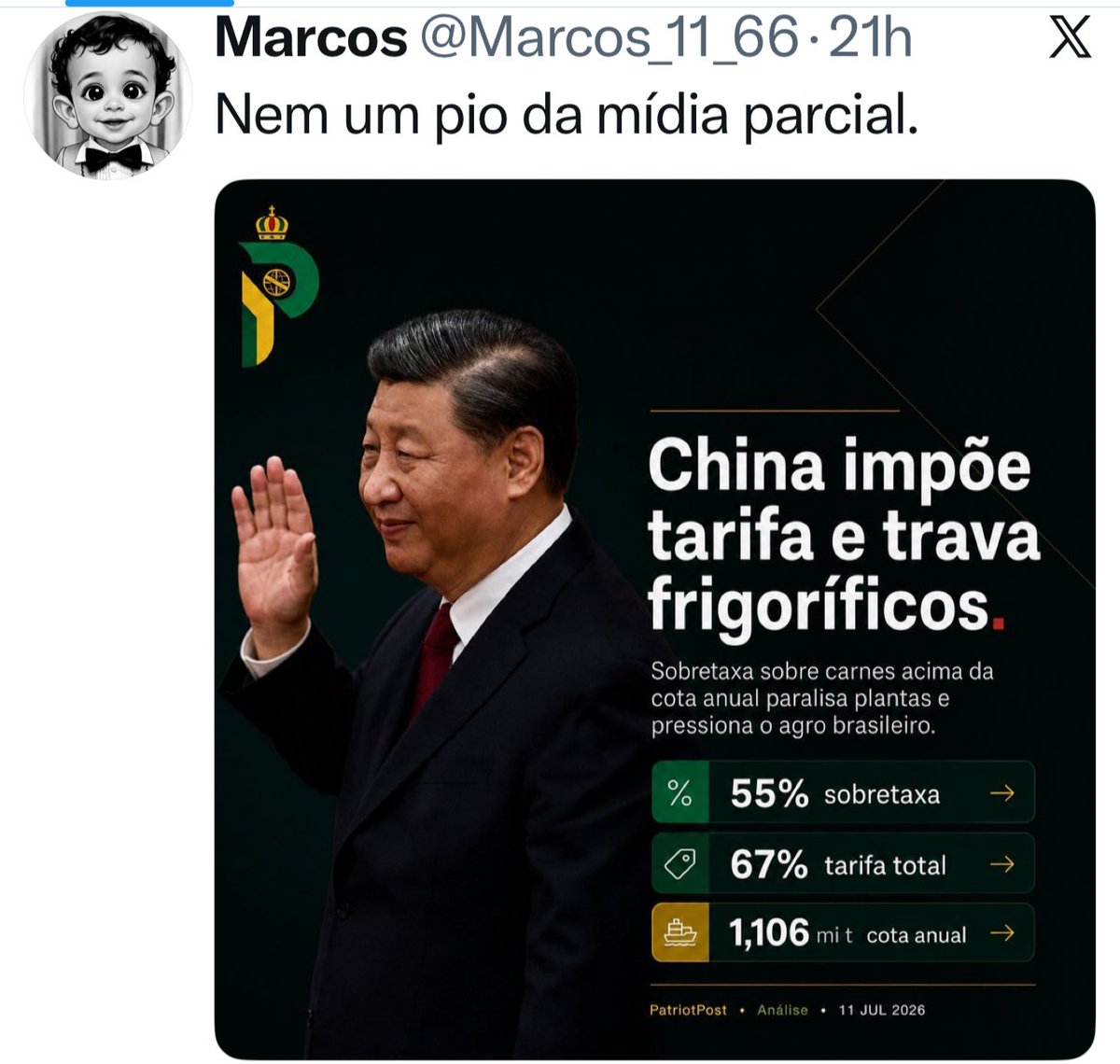 IzaOliv44326277's tweet photo. Cadê a imprensa imunda? https://t.co/hoLK8zLUmF