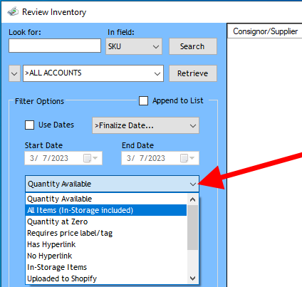 RJFSOFT's tweet photo. Consignment Shop Software:  Drop-down to select different options for searching on inventory.
https://t.co/8miVlqsxCf

#software #consignor #pos #consignment #thrift #resale #thrifting #resellers #resellercommunity #consigning #consign #recycledfashion #reselling #upcycled https://t.co/6h5vIZ2zRv