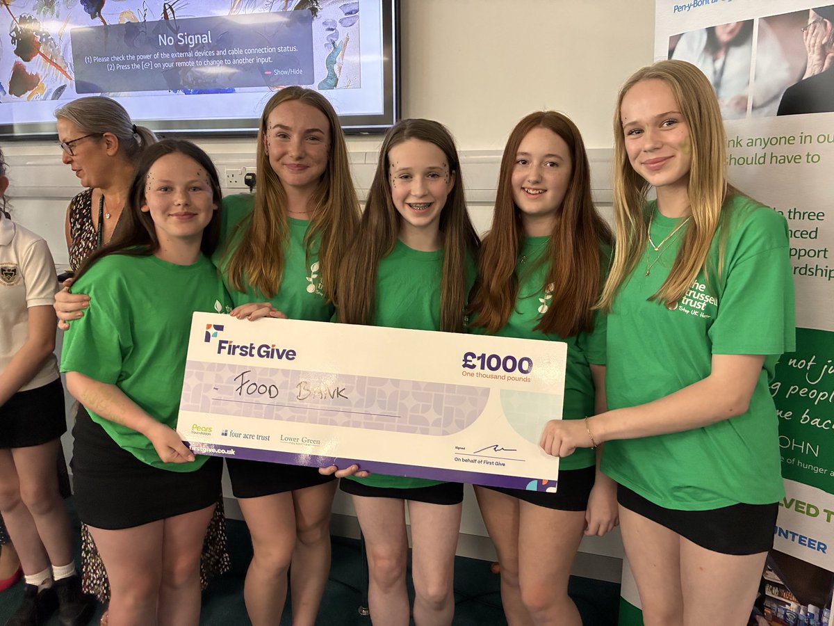BryntirionSCC's tweet photo. What an incredible year for our Year 8 @FirstGiveUK programme!
A huge thank you to every Year 8 pupil and team for your passion, creativity and commitment to making a positive difference.
Together you raised an incredible £1,800 for 8 local charities and secured a £1,000 grant! https://t.co/ZRcUaJw5m8