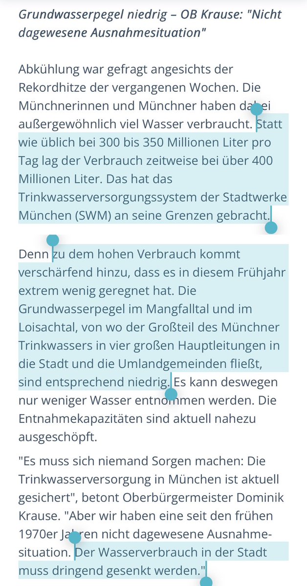 herr_ha_aus_be's tweet photo. Man kann natürlich unmittelbar ins Polemische übergehen, auf Dominik #Krause einprügeln und das Feindbild der #Grünen bedienen. Oder aber man recherchiert kurz, ordnet ein und sieht, dass die Maßnahmen begründet, begrenzt und nachvollziehbar sind. #Wassermangel https://t.co/Apg1i2PVAr