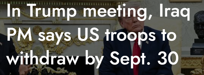 CujoMujo's tweet photo. In the eyes of the IRGC hardliners, The US troop withdrawal by September 30th represents a sign of hope and opportunity for their PMF proxy in Iraq to expand influence. To consolidate more control inside Iraqi institutions and resist disarmament/integration. The Pragmatic Al-Zaidi along with ICTS have been cracking down on corrupt politicians and asking militias to turn in their weapons. But for the Iran-backed heavy hitters within the PMF, they won't cave into demands that easily, and if Al-Zaidi is prepared to take their arms by force it'll lead to a bloodbath on the streets of Iraq. Will the PMF finally be activated?