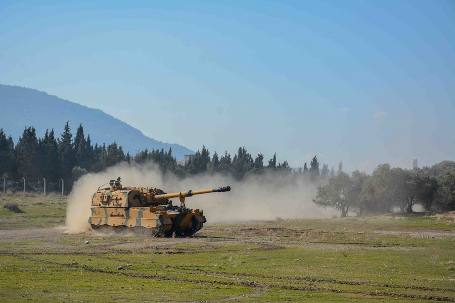 M4RDUK_701's tweet photo. T-155 Firtina II of the 57th Artillery Brigade Command in March 2023 https://t.co/Rwcr5YH3Se