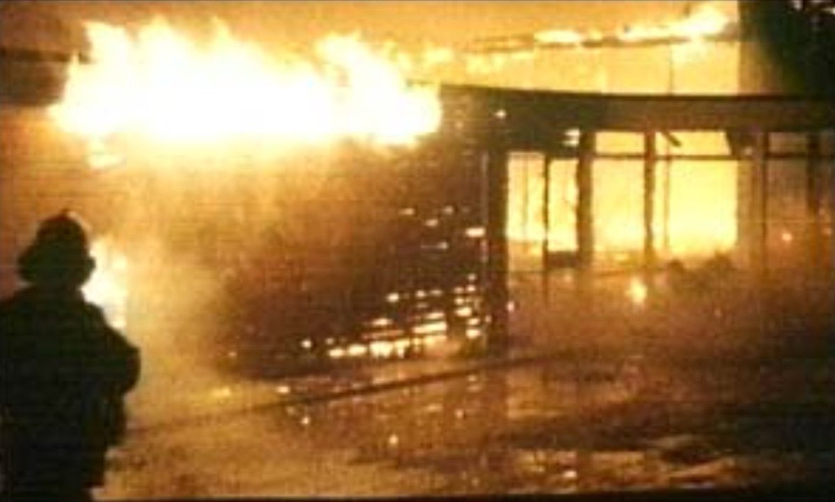 JamieBrysonLLB's tweet photo. Sinn Fein’s position: 

Burning flags or effigies is absolutely appalling &amp; must not be tolerated. 

The was no alternative to the IRA firebombing La Mon and burning human beings alive. https://t.co/xqfcAcQbo4