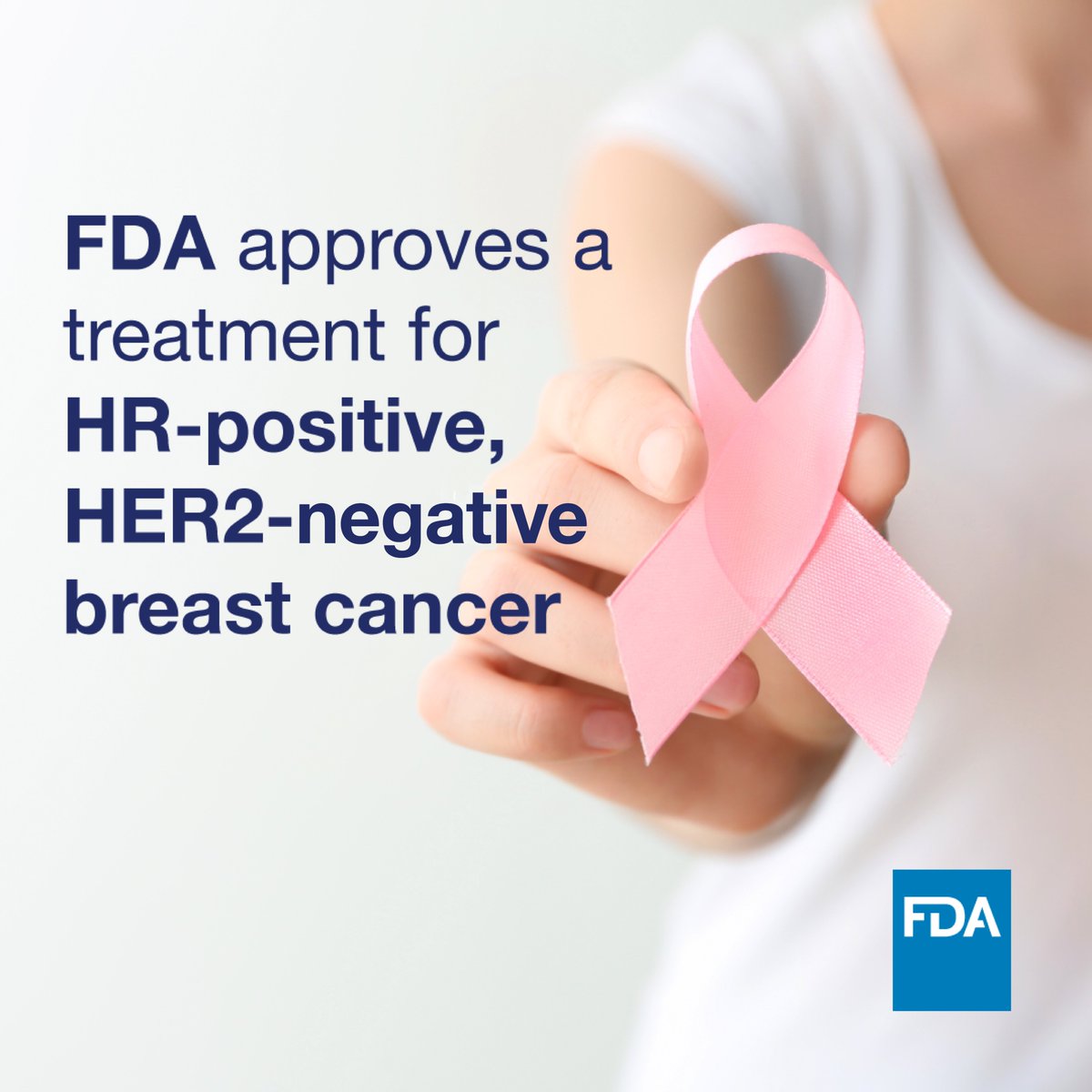 FDADrugs's tweet photo. NEWS: @US_FDA approves a treatment for HR-positive, HER2-nevative breast cancer. 
https://t.co/lFp3L1reDe https://t.co/J56Jp0yIBO