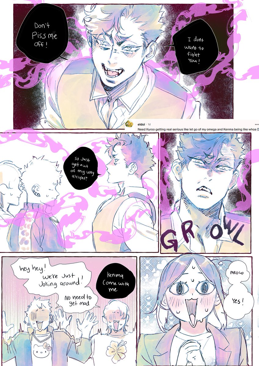 mookie000's tweet photo. omegaverse AU protective kuroo https://t.co/KBpSjDMN8C
