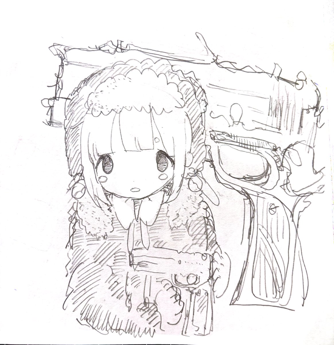 utomiya_'s tweet photo. 武器×ロリが大好きっていうイラスト https://t.co/4HSquAPm5U