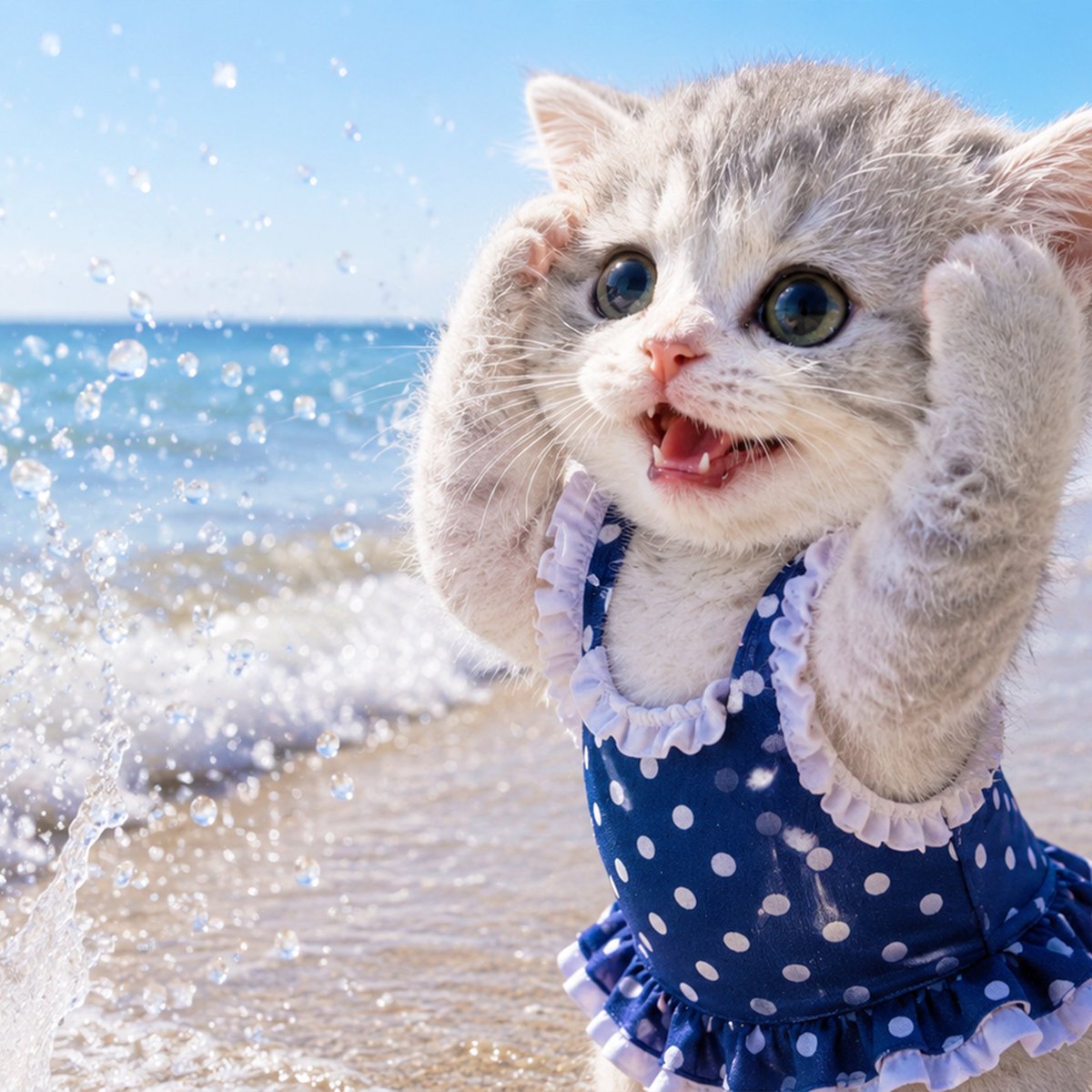 syachikumugi's tweet photo. 今日のサロン限定動画は『むぎたちの海開き』だにゃ！

海開きが来たにゃーーー！！！
うーみ！うーみ！！

ぷかぷか浮いたり、砂浜で遊んだり、みんなでBBQをしたり、夏らしいことをたっぷり楽しんできたんだにゃ！

【サロン加入ぜひ検討してみてほしいですにゃ！】
https://t.co/lpthWLYZSK https://t.co/3mqusxXi7J