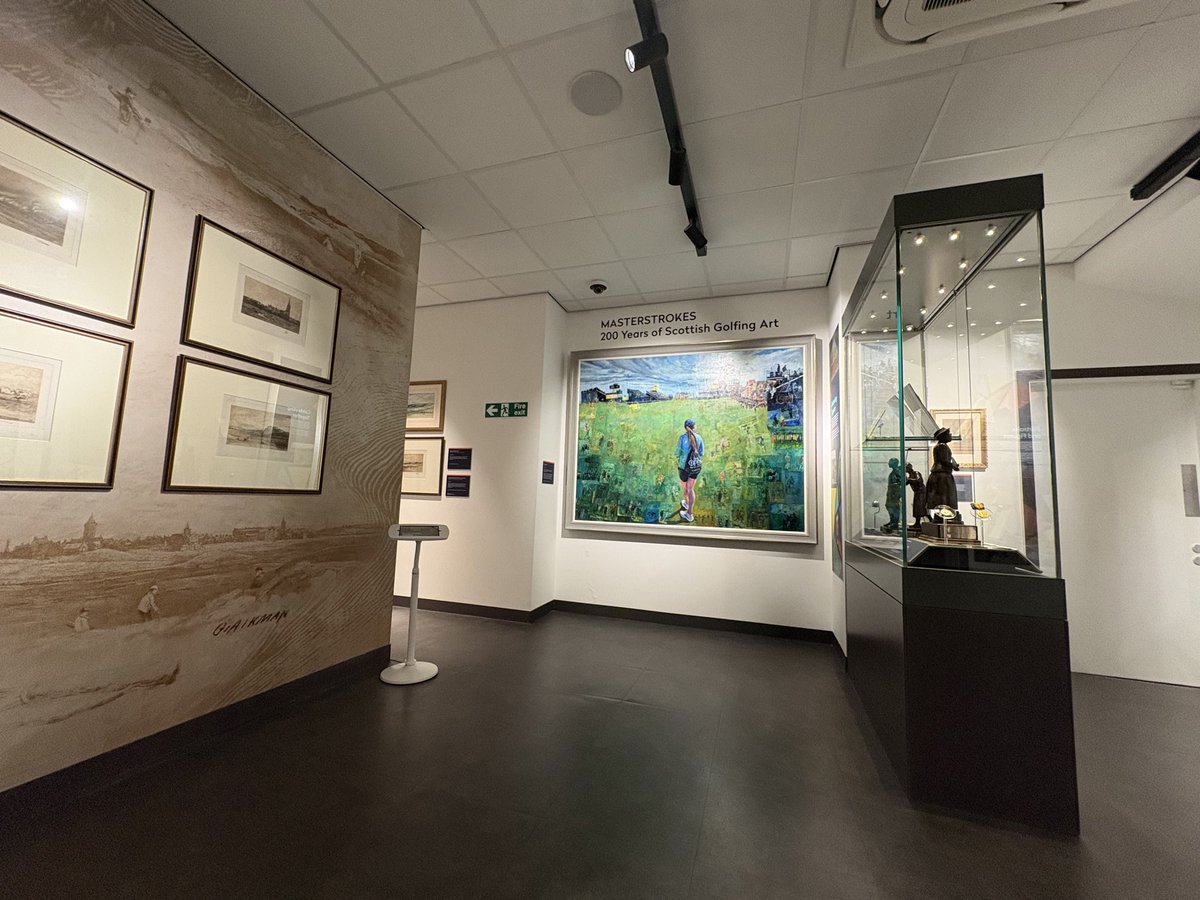 SandRussellArt's tweet photo. Amazing day in #StAndrews today with fab Golf Historian &amp; Curator @Hannika83 at @RandA @WorldGolfMuseum, seeing the fab exhibition of 200 Years of Scottish Golfing Art. Absolutely loved it!

⛳️🏌🏻🏌🏽‍♀️🎨😍

#TheOpen #GolfArt #StAndrews #golf https://t.co/FxaRbOrzFp